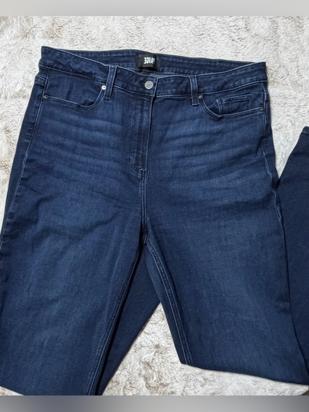 Paige Laurel Canyon High Rise Flare Jeans in Manifesto 34